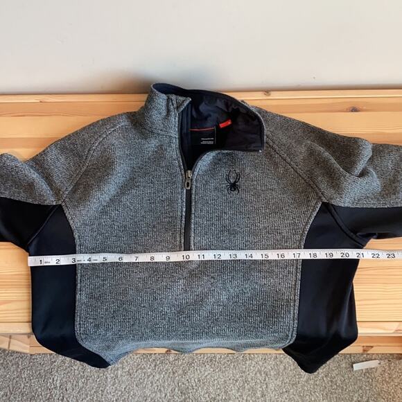 Spyder Men's Outbound Fleece-Jacket M Grey/black - Picture 12 of 13